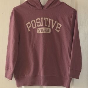 Oshgosh Positive Vibes Hoodie - Mauve Purple Sz 12